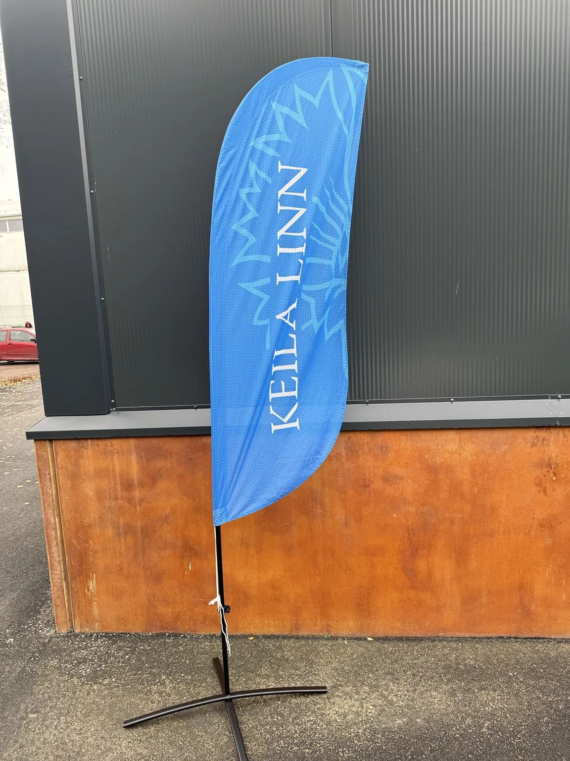 T250 surfilipp sinise KEILALINN kujundusega Mesh-lipukangast